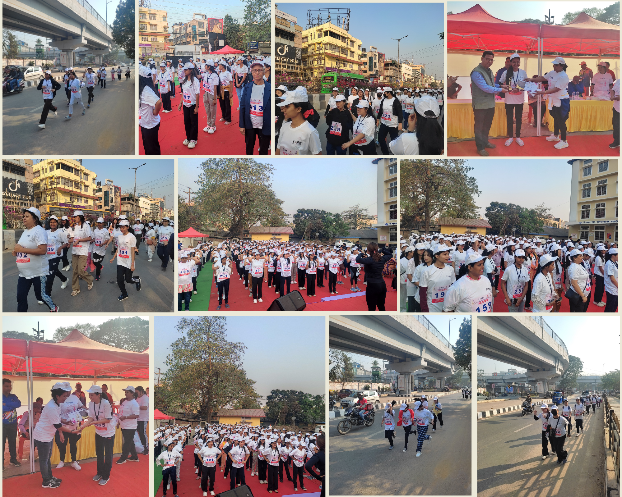 PEWS students actively participate in the "Walkath...