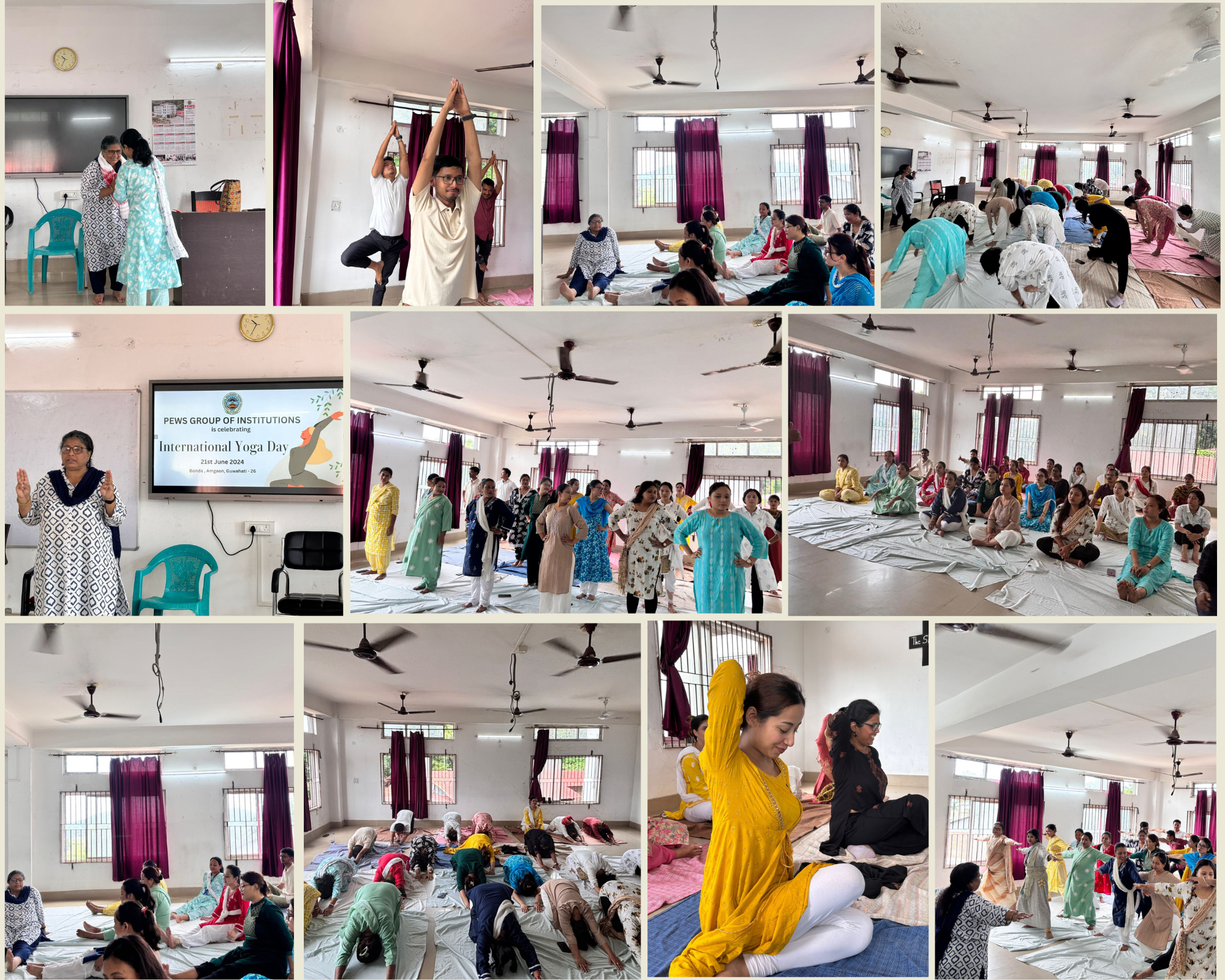 Celebrating International Yoga Day at PEWS Group o...